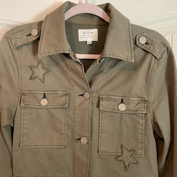 McGuire army green military cargo jacket size Small - Picture 3 of 7